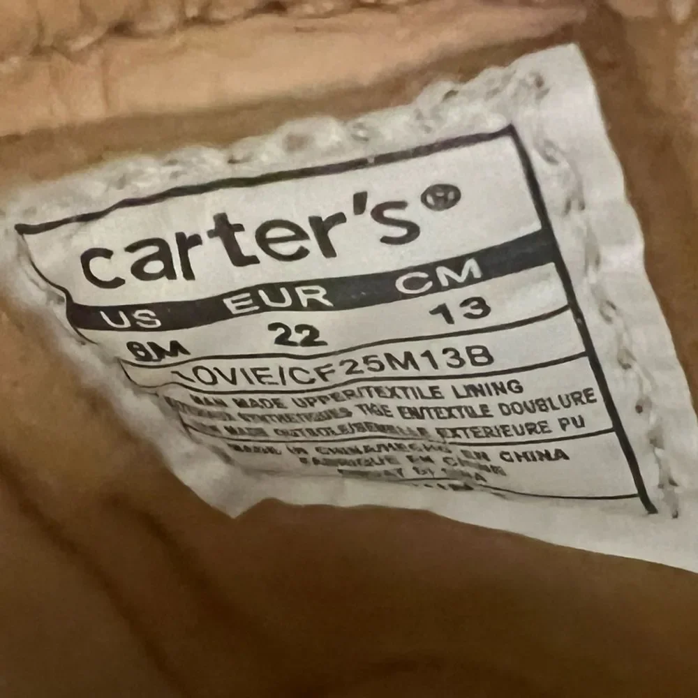 Carter's Lovie Ankle Toddler Girls Boots- Size 6